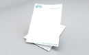 Briefpapier A4, eenzijdig digitaal gedrukt in full-color op 80 grams houtvrij wit bankpost.