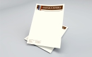 Briefpapier A4, eenzijdig gedrukt in full color op 90 grams biotop.